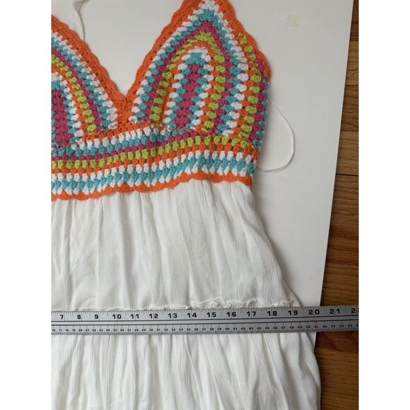 DAVI & DANI Colorful Crochet Top Maxi Dress - Picture 11 of 11